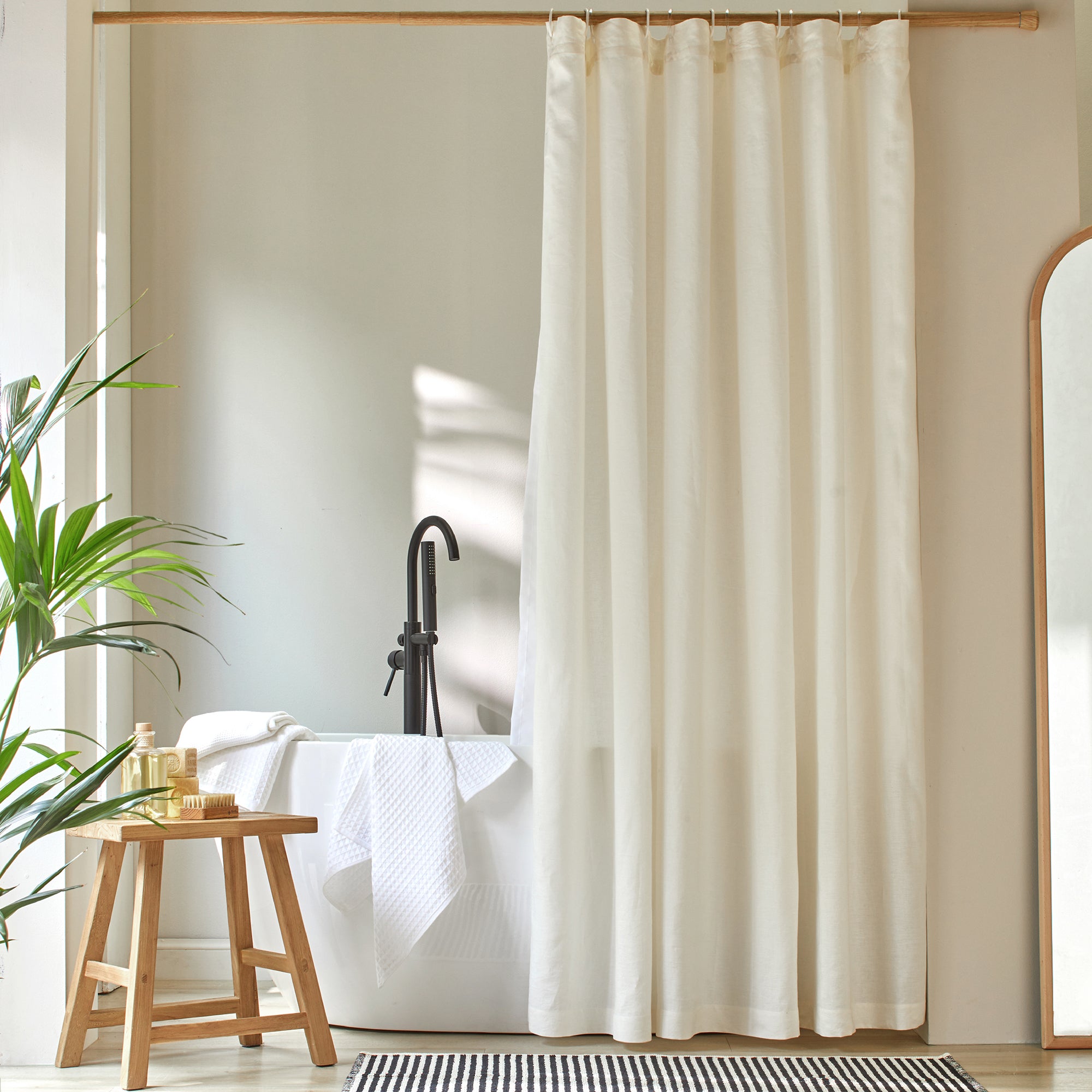 Rideau De Douche Tableau Périodique Des Éléments - 180x180 Cm, Tissu Polyester Lavable, Antibactérien Et Imperméable Avec 12 Crochets