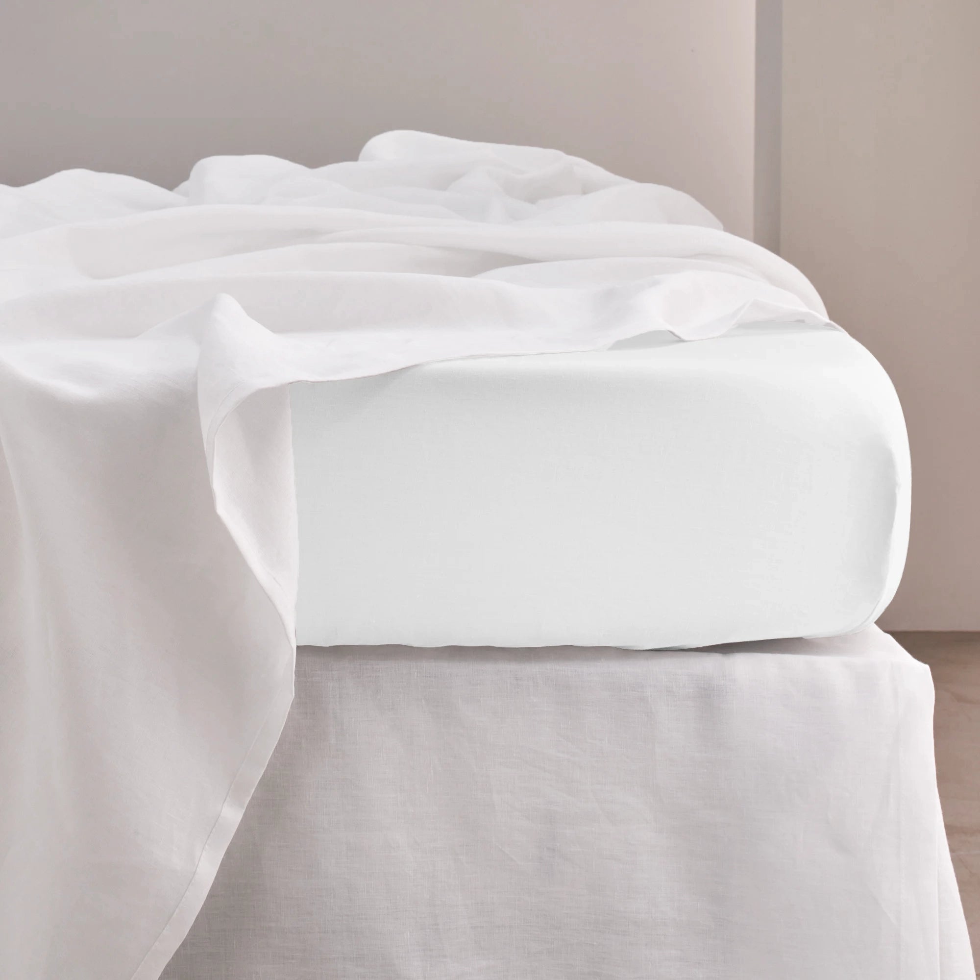 Draps Latex étanches 200x230 Blanc – Ensemble Literie Imperméable Adulte, Vinyle