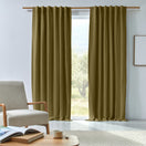 Rideau lin occultant vert olive