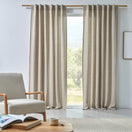 Rideau sur mesure en lin doublure coton beige naturel