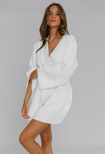 Le peignoir en lin, indispensable à votre tenue d'intérieur