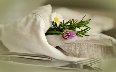 L’élégance des serviettes de lin en tissu