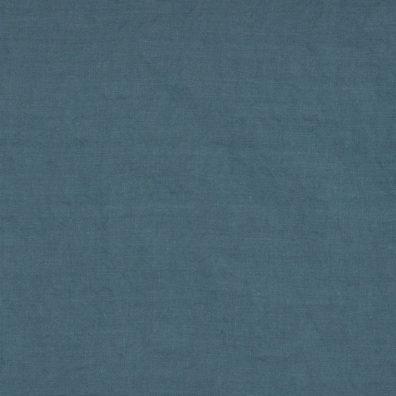 couvre-lit en pur lin lavé à volants Bleu Français 