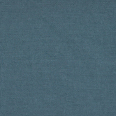Swatch for Robe de nuit en lin lavé à mini volants « Bia » Bleu Français #colour_bleu-francais