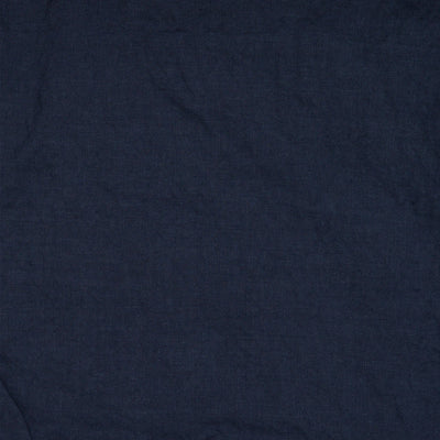 couvre-lit en pur lin lavé à volants Bleu Nuit #colour_bleu-nuit