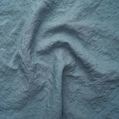 Swatch pour taie de traversin en lin bleu français