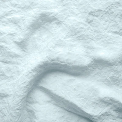 Swatch pour taie de traversin en lin bleu glacier