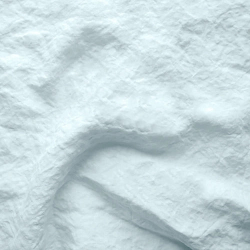 Swatch pour taie de traversin en lin bleu glacier