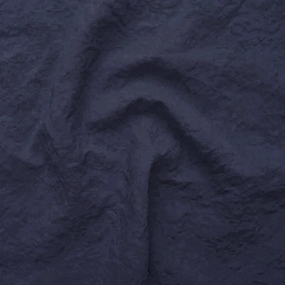Swatch pour set de table bordé en lin bleu nuit