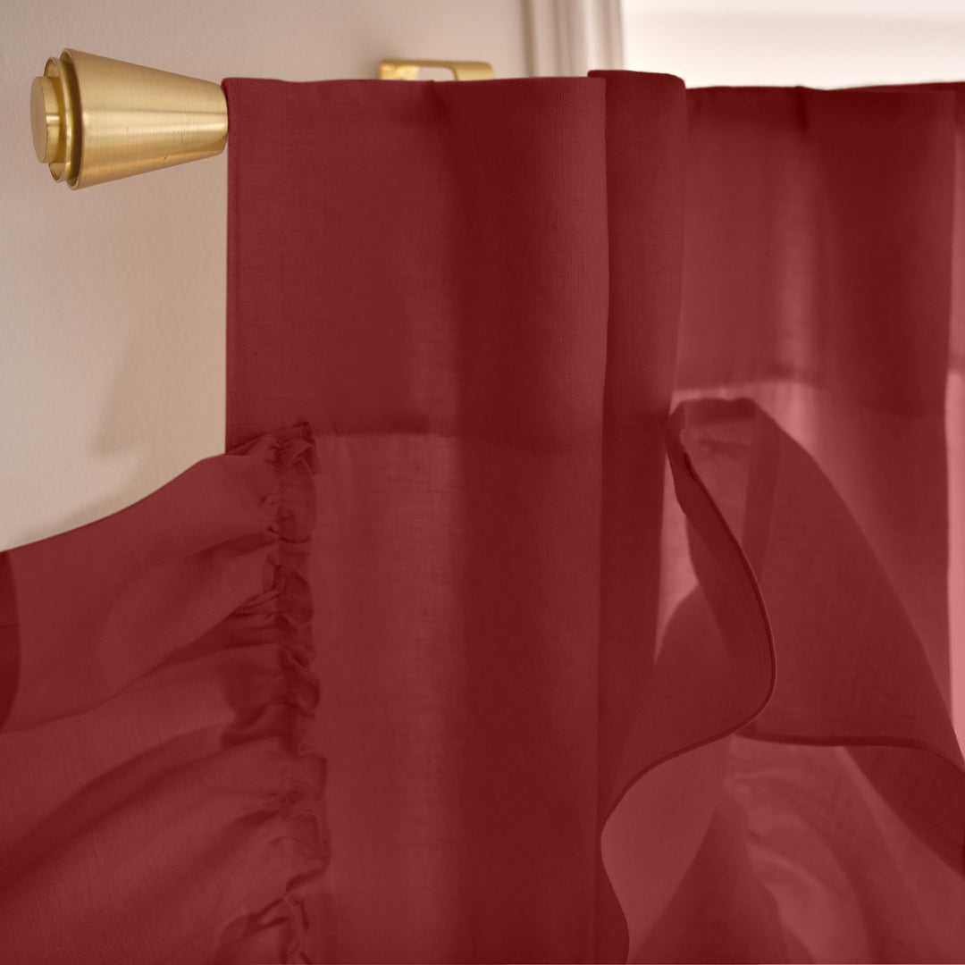 Rideaux diamant jacquard entièrement doublés + cravates, housse de