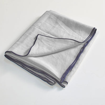 drap plat bord bourdon Gris Minéral plié