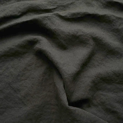 Swatch pour nappe sur mesure ovale bord crochet encre noire