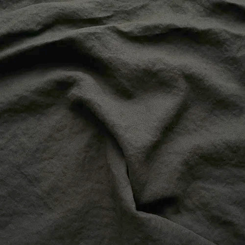 Swatch pour nappe sur mesure ovale bord crochet encre noire