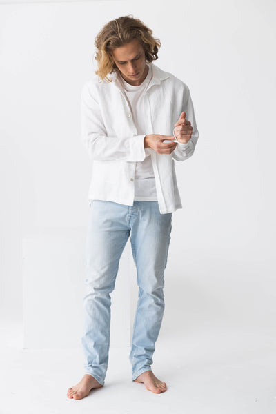 Chemise veste "Cristiano" blanc 13 #colour_blanc-optique