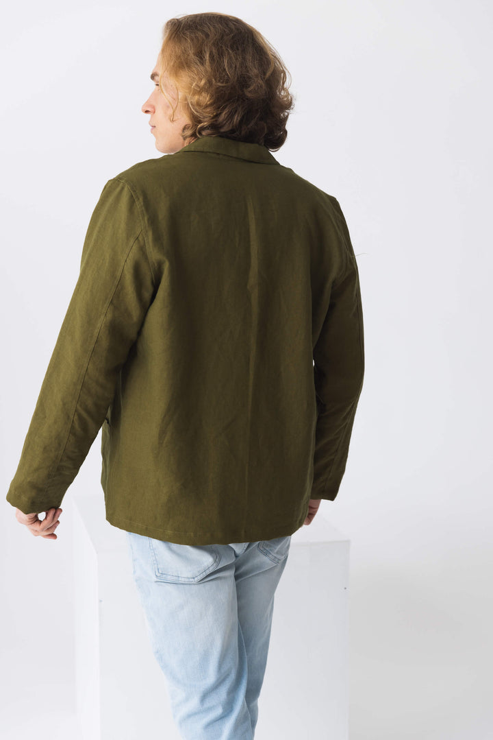 Veste En Lin Vert Menthe (Coast) - Taille 8, Longueur Hanches, Fermeture Boutons - Occasion Très Bon état