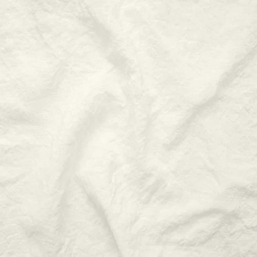 Swatch pour chemin de table en lin bordé "point de cheval" ivoire