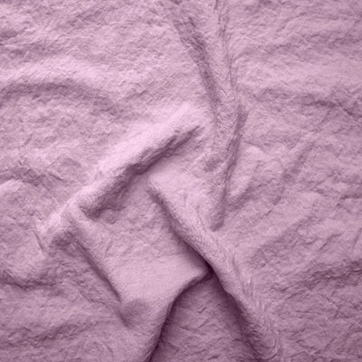 Swatch pour nappe sur mesure ovale bord crochet lilas