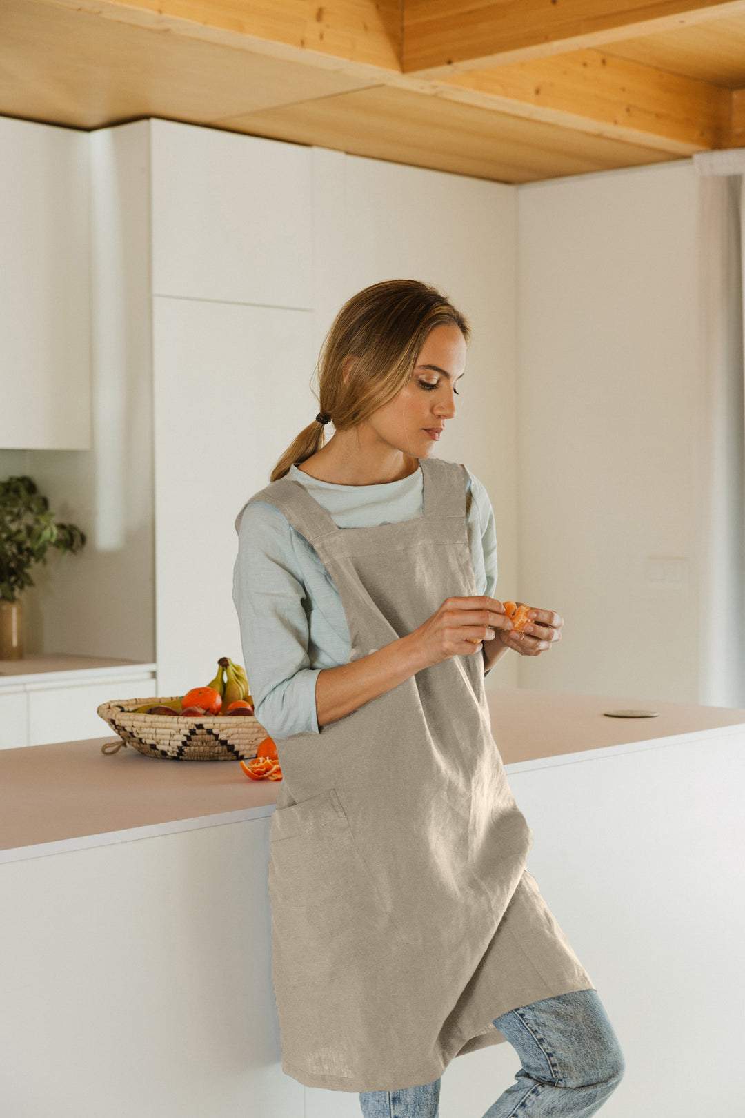 Tablier De Cuisine ABAKUHAUS Réglable – Lavable, Hydrofuge, Couleurs Durables, Idéal Cuisiniers Et Artisans
