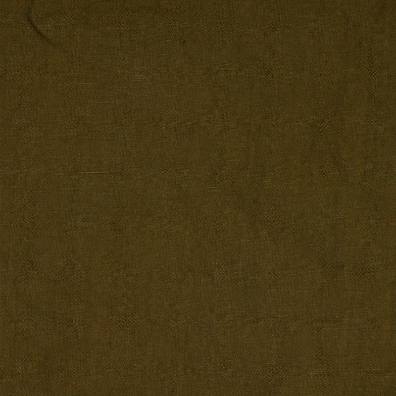 Swatch for Longue chemise en lin lavé Olive Verte 