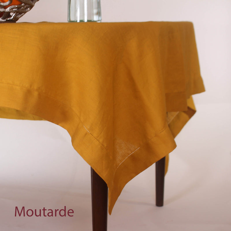 Nappe en lin ajouré (ronde sur mesure)